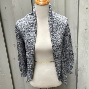 Byer Super Soft Gray Tie Wrap Cardigan Sweater Cotton Blend Women’s Medium